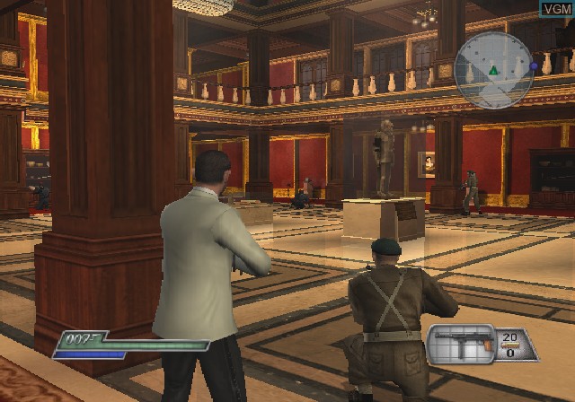 In-game screen of the game 007 - From Russia With Love on Sony Playstation 2