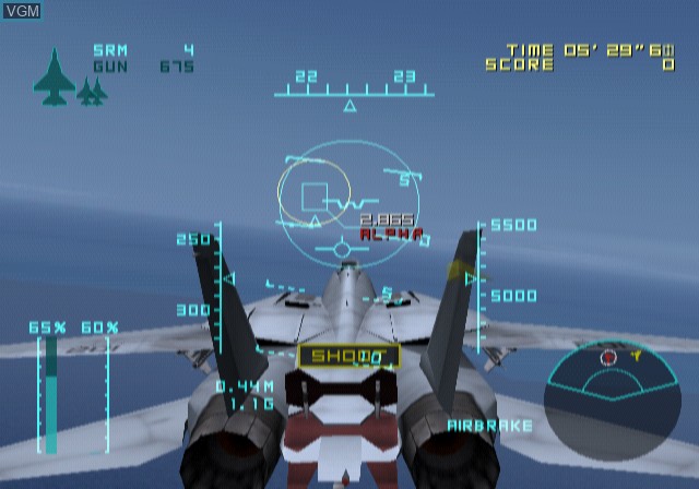 In-game screen of the game Aero Elite - Combat Academy on Sony Playstation 2