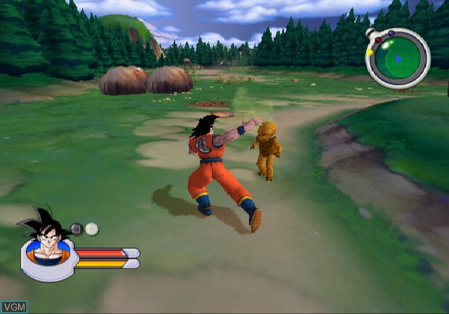 In-game screen of the game Dragon Ball Z - Sagas on Sony Playstation 2