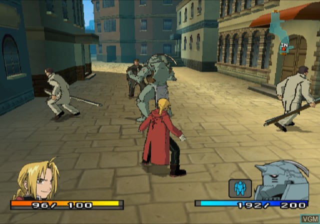 In-game screen of the game Fullmetal Alchemist 2 - Curse of the Crimson Elixir on Sony Playstation 2