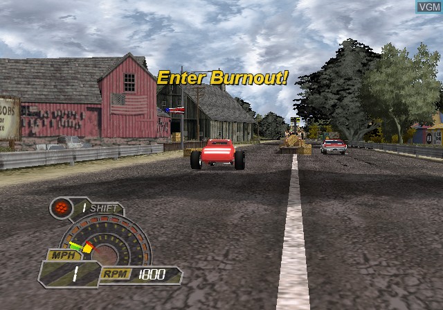 In-game screen of the game IHRA Drag Racing - Sportsman Edition on Sony Playstation 2