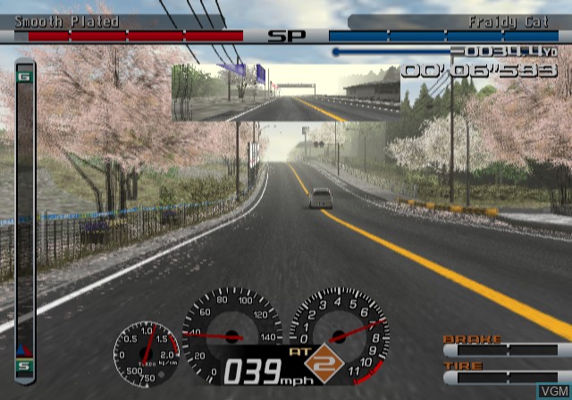 In-game screen of the game Tokyo Xtreme Racer DRIFT on Sony Playstation 2