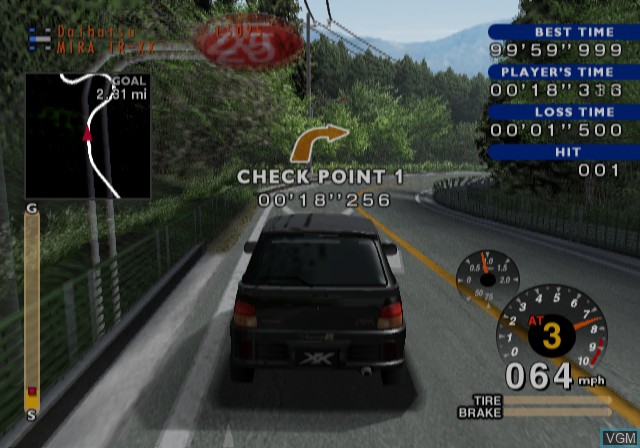 In-game screen of the game Kaido Racer 2 on Sony Playstation 2