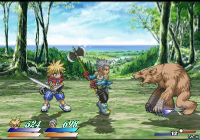 In-game screen of the game Tales of Destiny 2 on Sony Playstation 2