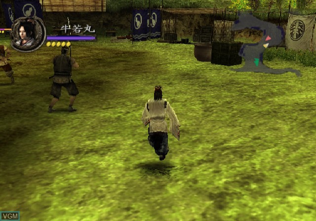 In-game screen of the game Yoshitsune Eiyuuden - The Story of Hero Yoshitsune on Sony Playstation 2