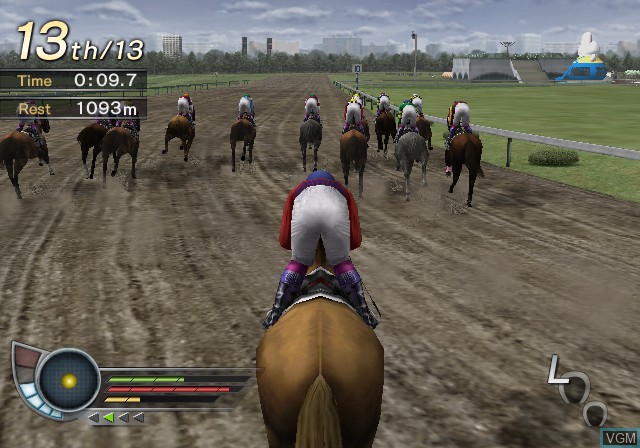 In-game screen of the game G1 Jockey 3 2003 on Sony Playstation 2