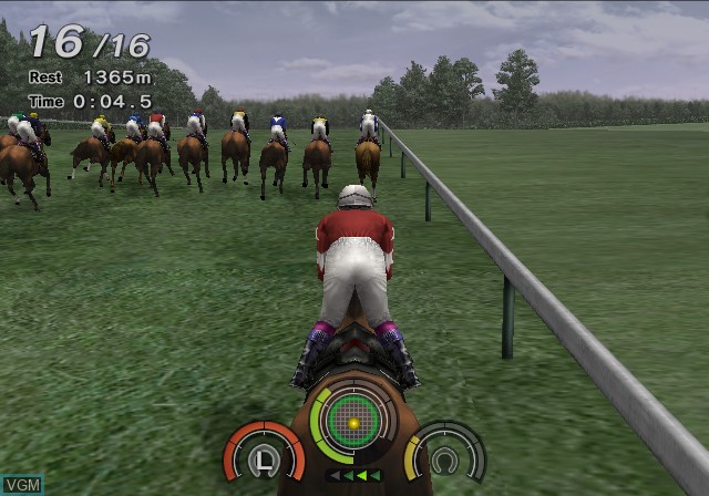 In-game screen of the game G1 Jockey 4 2006 on Sony Playstation 2