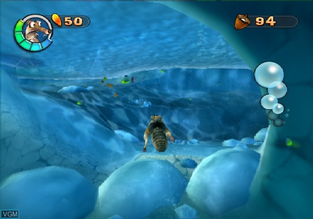 In-game screen of the game Ice Age 2 - The Meltdown on Sony Playstation 2