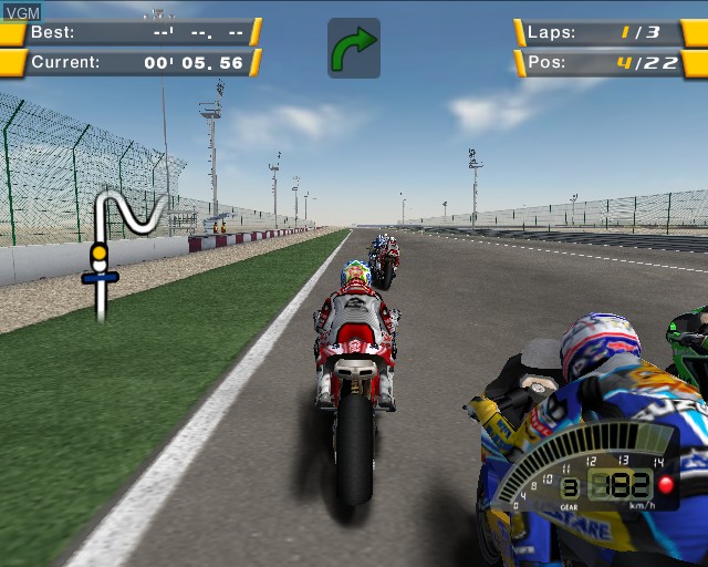 In-game screen of the game SBK-07 Superbike World Championship on Sony Playstation 2