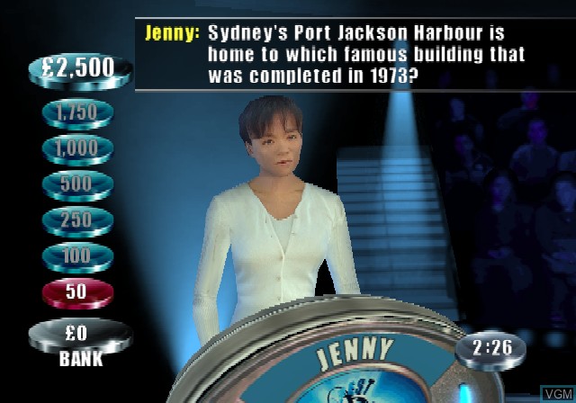 In-game screen of the game Weakest Link, The on Sony Playstation 2