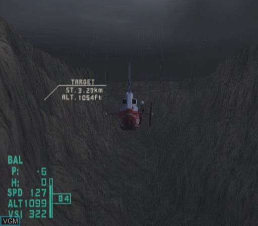 In-game screen of the game Air Ranger 2 - Rescue Helicopter on Sony Playstation 2