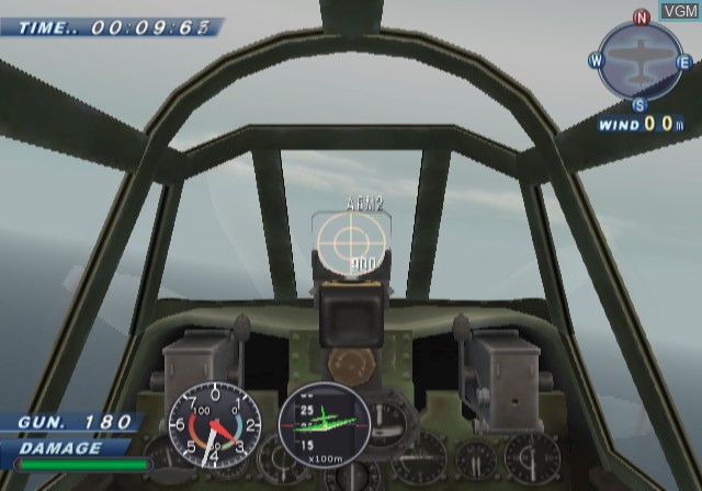 In-game screen of the game Zero Pilot - Kosora no Kiseki on Sony Playstation 2
