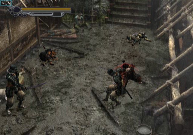 In-game screen of the game Onimusha Essentials on Sony Playstation 2