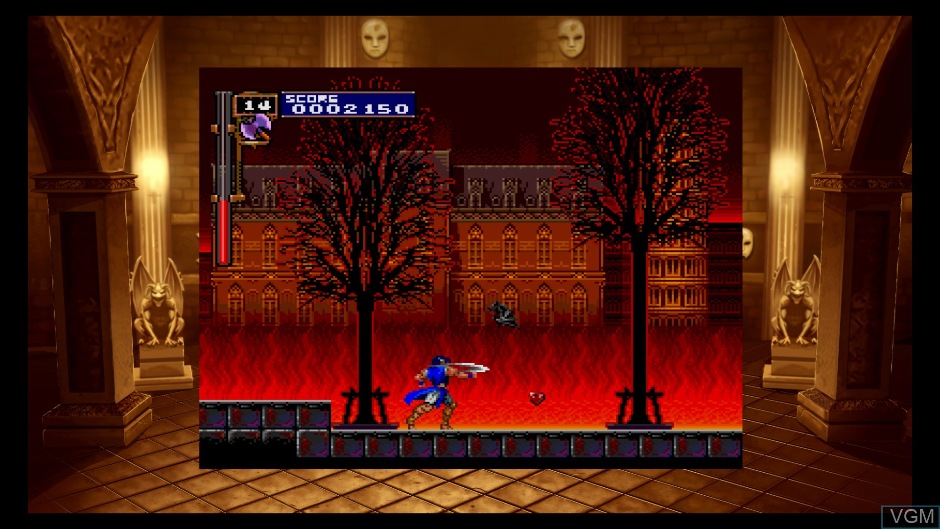 In-game screen of the game Castlevania Requiem - Symphony of the Night & Rondo of Blood on Sony Playstation 4