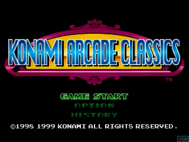 Konami Arcade Classics for Sony Playstation - The Video Games Museum