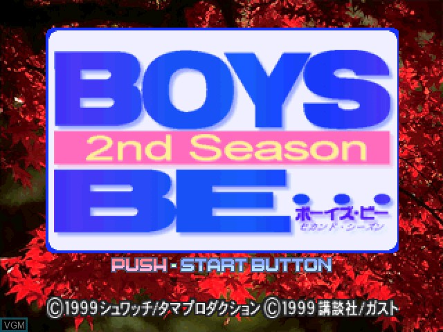 Boys Be 2nd Season For Sony Playstation The Video Games Museum
