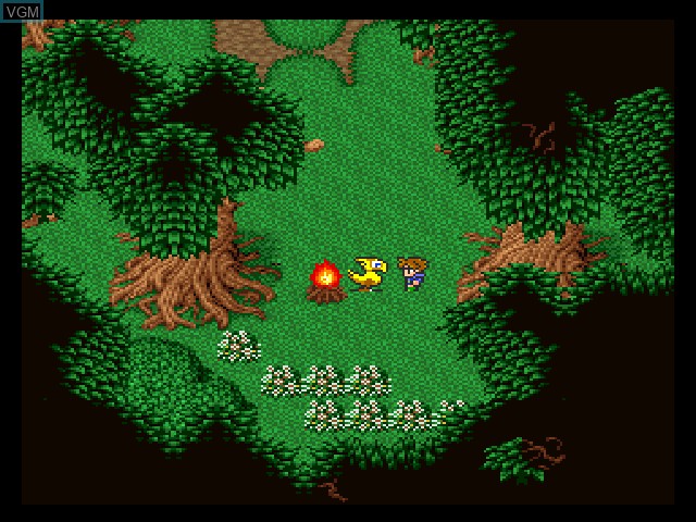 In-game screen of the game Final Fantasy V on Sony Playstation