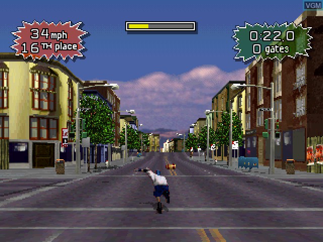 In-game screen of the game ESPN Extreme Games on Sony Playstation
