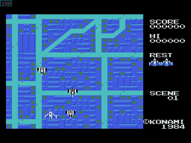 In-game screen of the game Konami Antiques - MSX Collection Vol. 1 on Sony Playstation