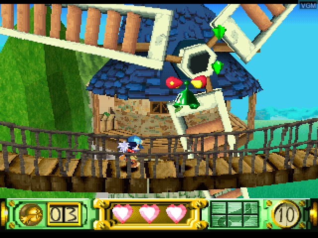 In-game screen of the game Klonoa - Door to Phantomile on Sony Playstation