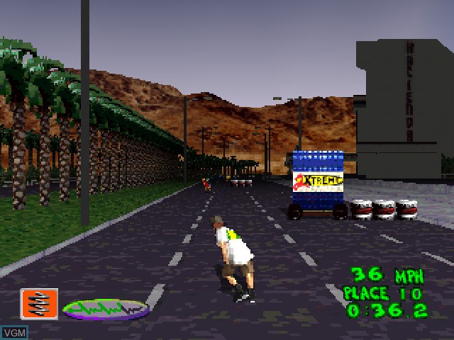 In-game screen of the game 2 Xtreme on Sony Playstation