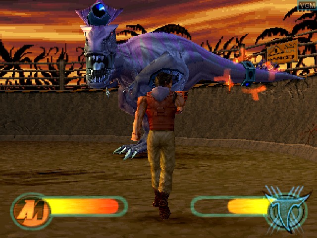 In-game screen of the game Action Man - Destruction X on Sony Playstation