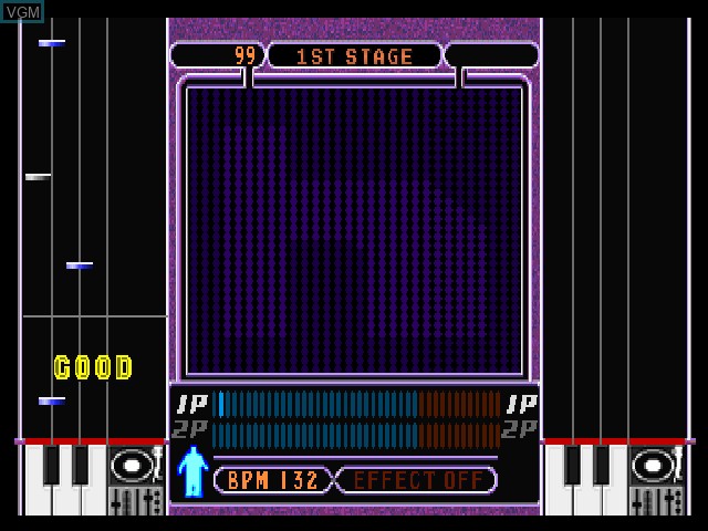 In-game screen of the game BeatMania Append 5th Mix - Time to Get Down on Sony Playstation
