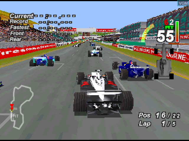 In-game screen of the game F1 World Grand Prix - 1999 Season on Sony Playstation