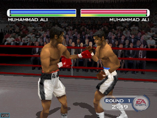 In-game screen of the game Knockout Kings 2001 on Sony Playstation