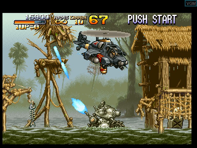 In-game screen of the game Metal Slug on Sony Playstation