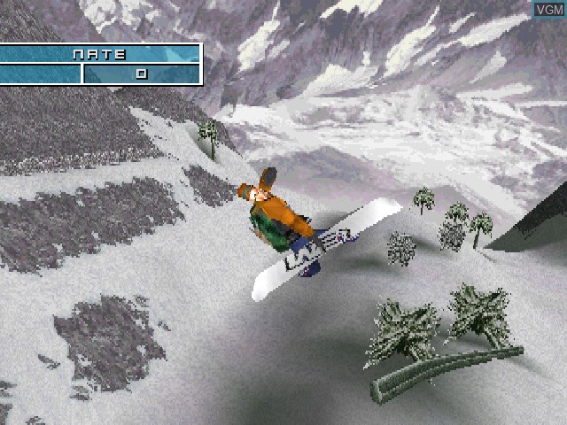 In-game screen of the game MTV Sports - Pure Ride on Sony Playstation