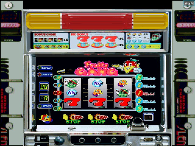 In-game screen of the game Olympia Takasago - Virtua Pachi-Slot III on Sony Playstation