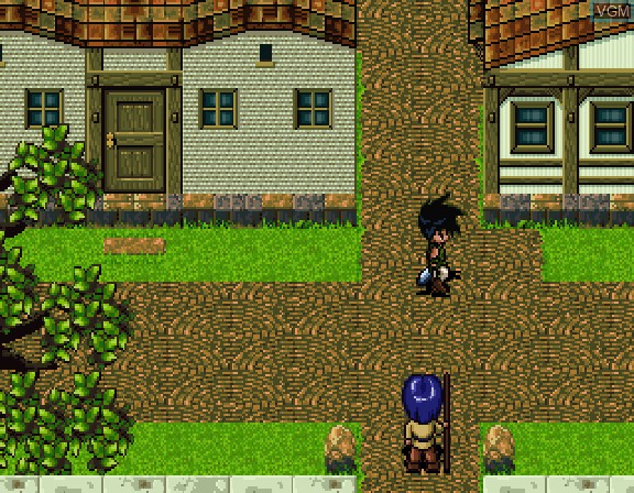 In-game screen of the game Bakuretsu Hunter R on Sega Saturn