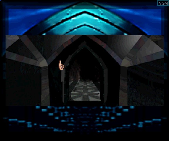 In-game screen of the game Quantum Gate I - Akuma no Joshou on Sega Saturn