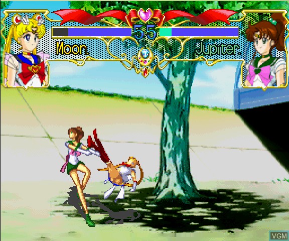In-game screen of the game Bishoujo Senshi Sailor Moon Super S - Various Emotion on Sega Saturn