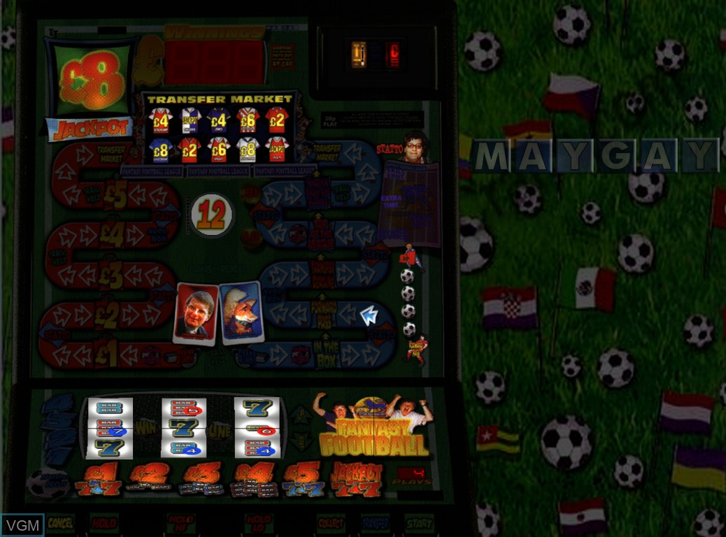 In-game screen of the game Fantasy Football on Slot machines