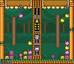 In-game screen of the game Wario no Mori - Futatabi on Nintendo Super NES