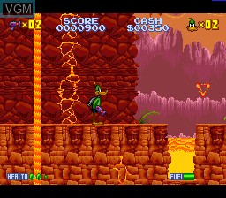 In-game screen of the game Daffy Duck - The Marvin Missions on Nintendo Super NES