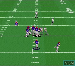 In-game screen of the game ESPN Sunday Night NFL on Nintendo Super NES