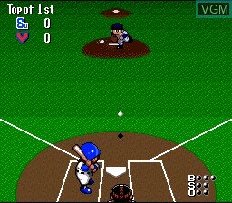 In-game screen of the game Extra Innings on Nintendo Super NES