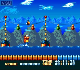 In-game screen of the game Super Aquatic Games Starring the Aquabats, The on Nintendo Super NES