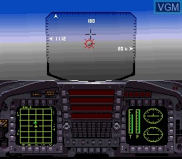 In-game screen of the game Super Strike Eagle on Nintendo Super NES