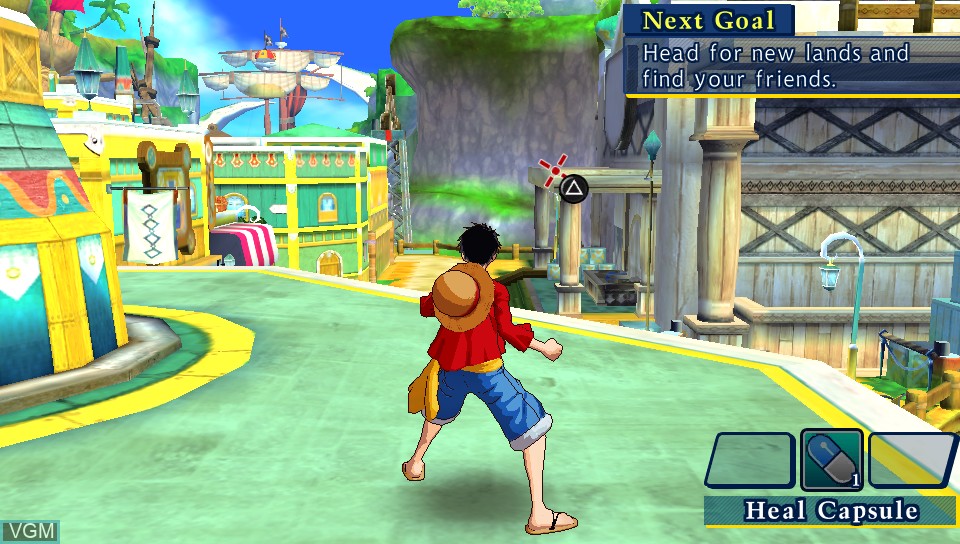 In-game screen of the game One Piece - Unlimited World Red on Sony PS Vita