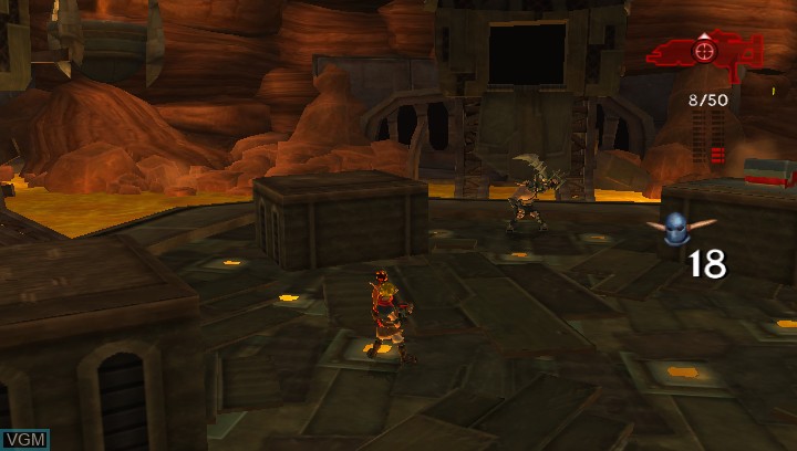 In-game screen of the game Jak 3 HD on Sony PS Vita