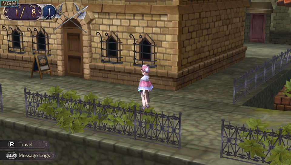 In-game screen of the game Atelier Rorona Plus - The Alchemist of Arland on Sony PS Vita