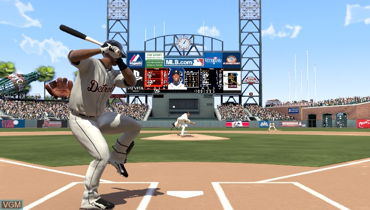 In-game screen of the game MLB 13 - The Show on Sony PS Vita
