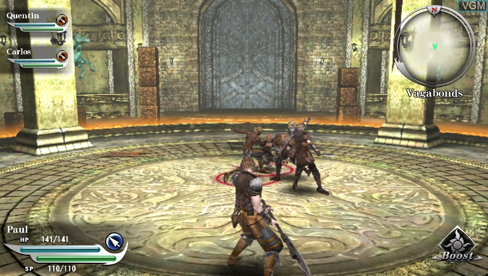 In-game screen of the game Valhalla Knights 3 on Sony PS Vita