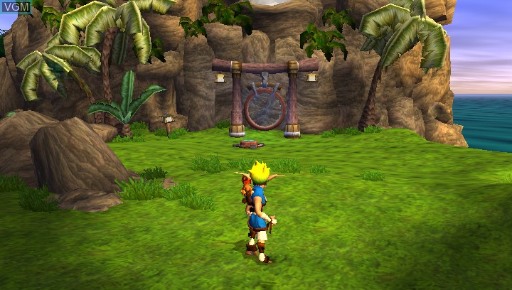 In-game screen of the game Jak and Daxter - The Precursor Legacy HD on Sony PS Vita