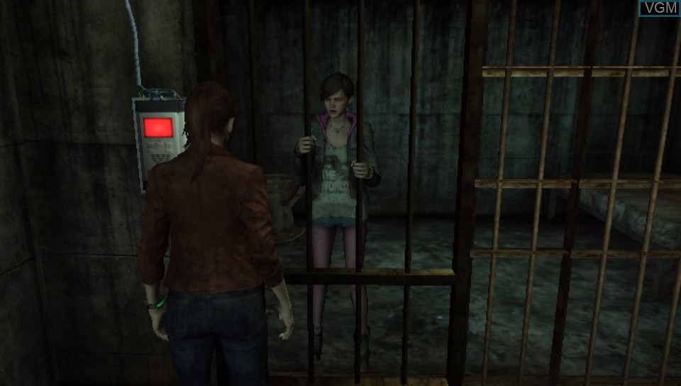 In-game screen of the game Resident Evil - Revelations 2 on Sony PS Vita