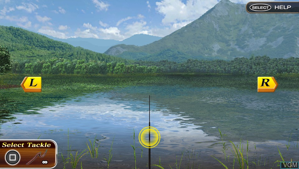 In-game screen of the game Reel Fishing - Master's Challenge on Sony PS Vita